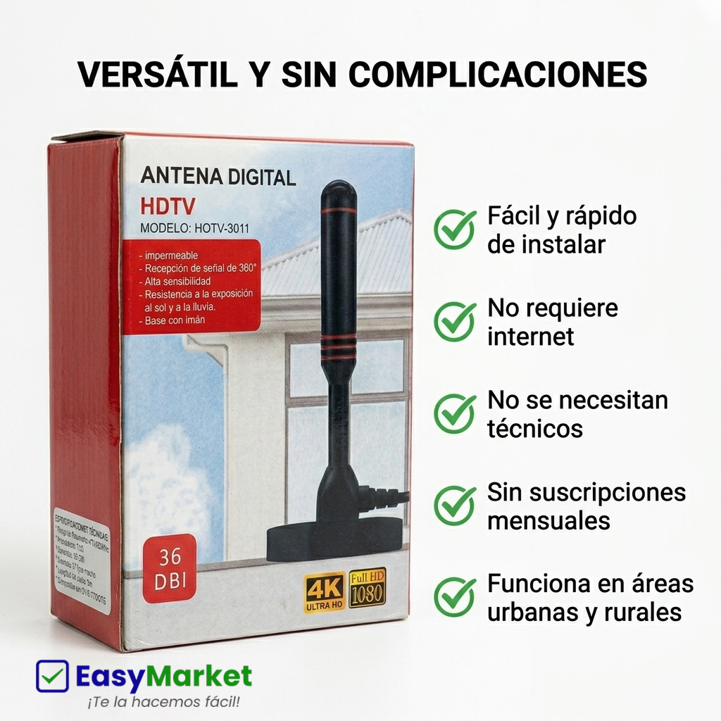 ANTENA DIGITAL HDTV / MODELO HOTV-3011