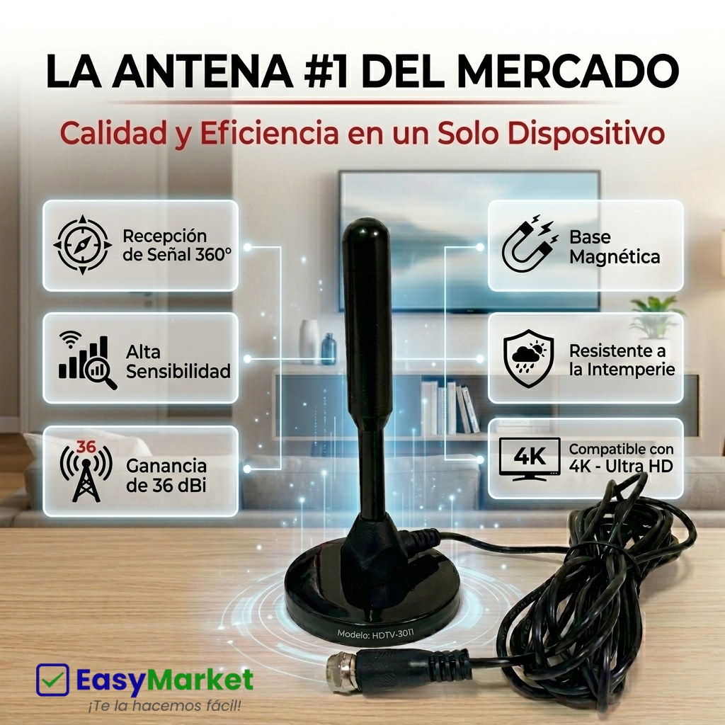 ANTENA DIGITAL HDTV / MODELO HOTV-3011