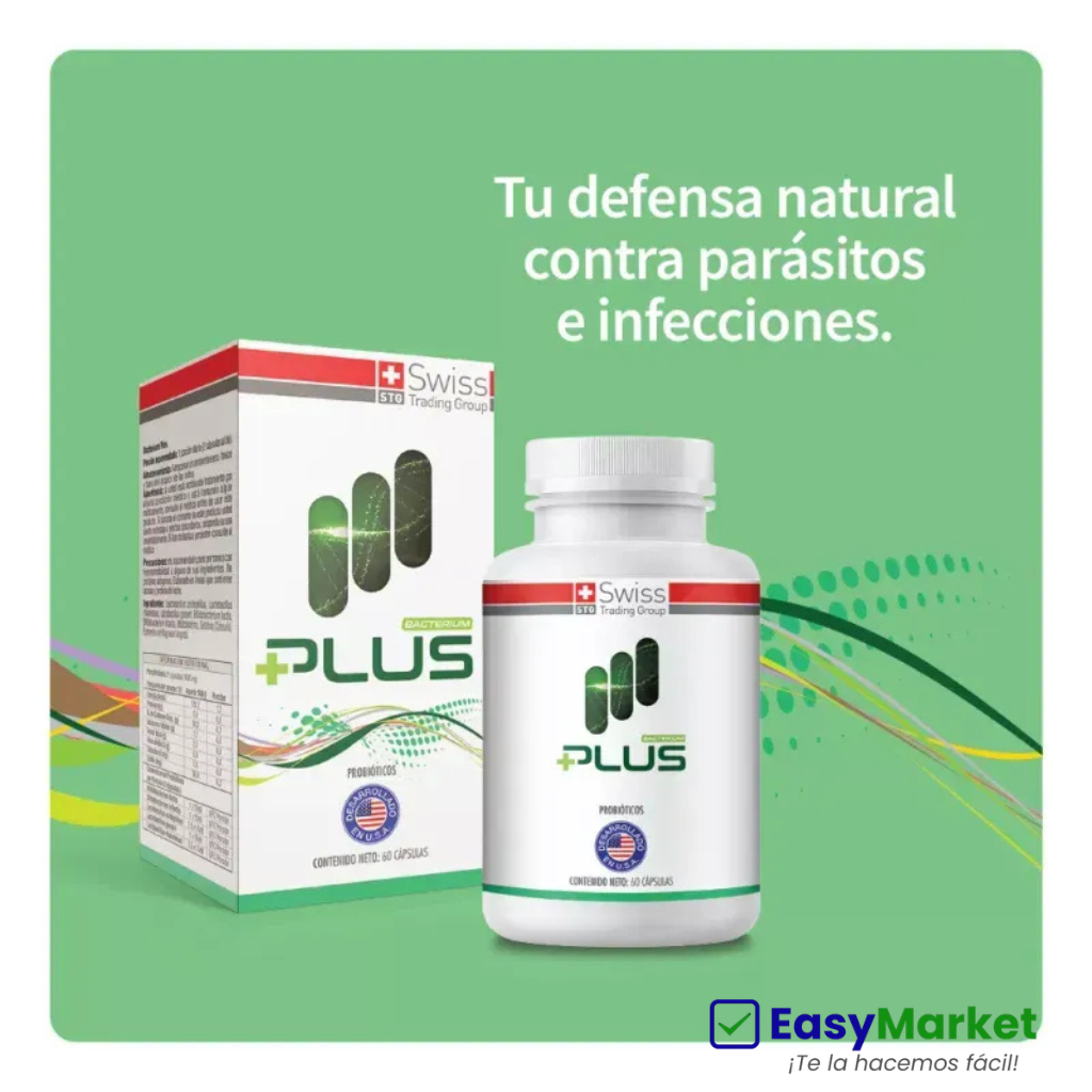 Bacterium Plus - Complejo Natural Probiótico by Swiss Trading Group